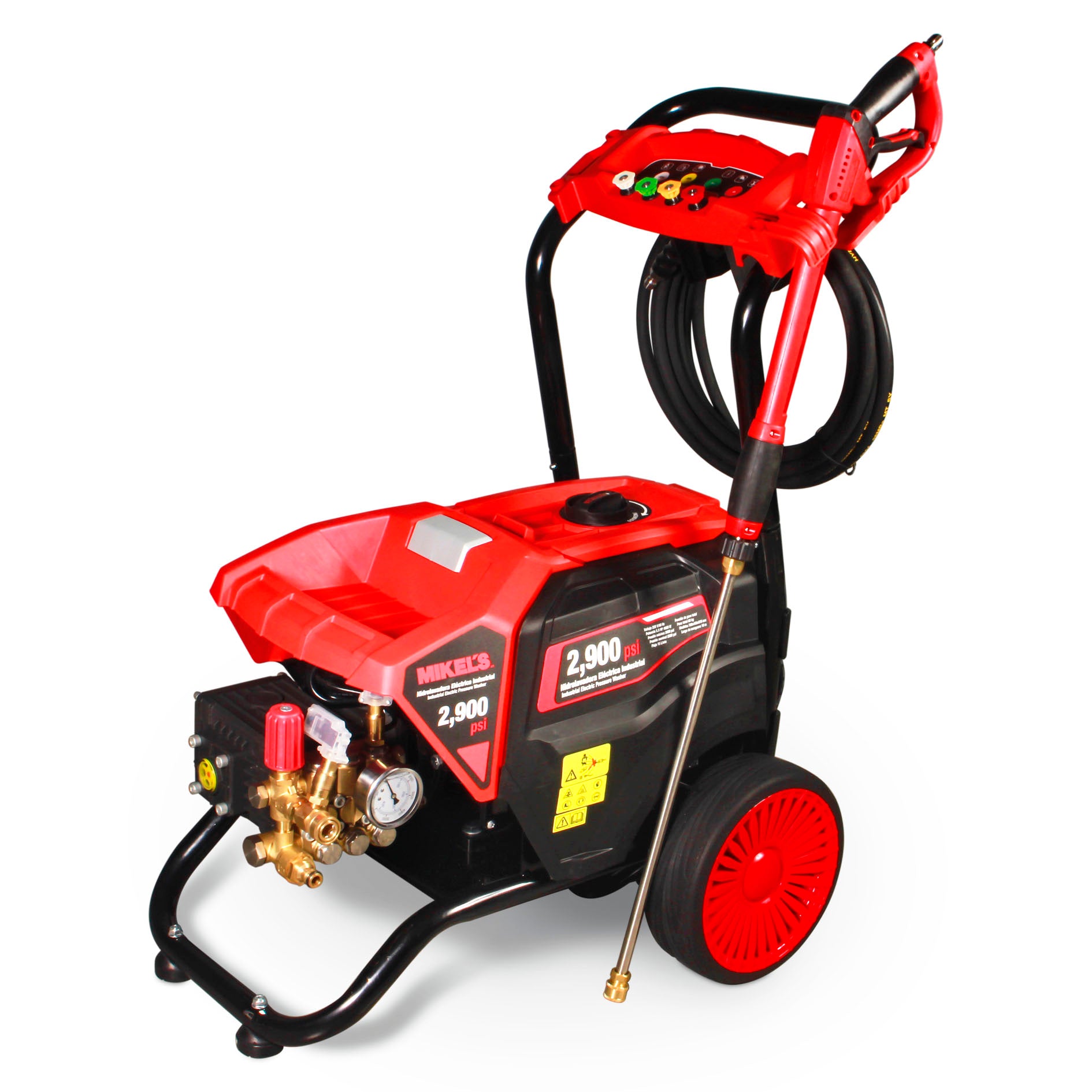 Hidrolavadora de alta presión eléctrica industrial (2,900 PSI / 7.5 HP)