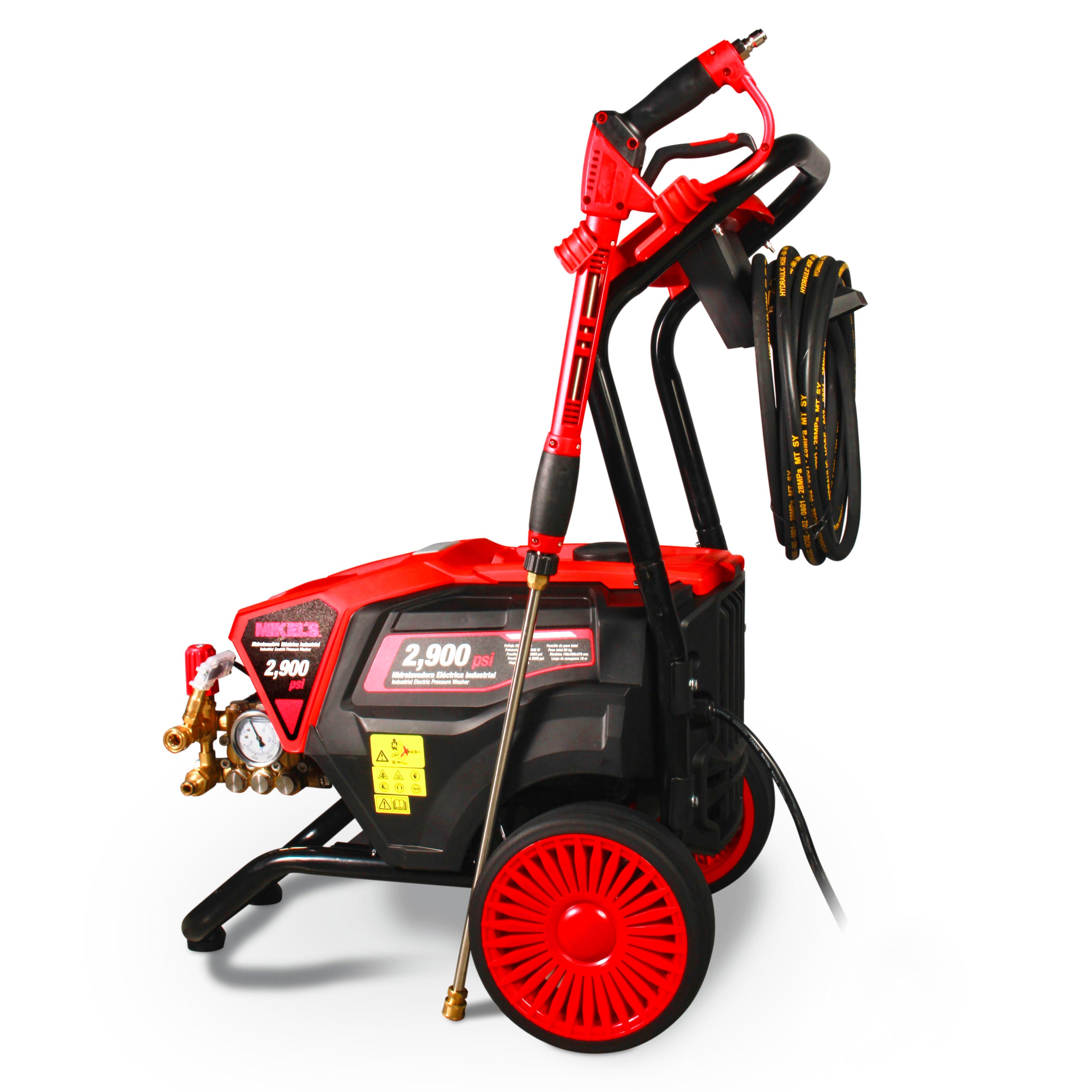 Hidrolavadora de alta presión eléctrica industrial (2,900 PSI / 7.5 HP)