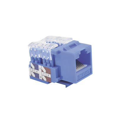 LINKEDPRO BY EPCOM - Módulo Jack 110 Cat6, Keystone para Faceplate - Color Azul