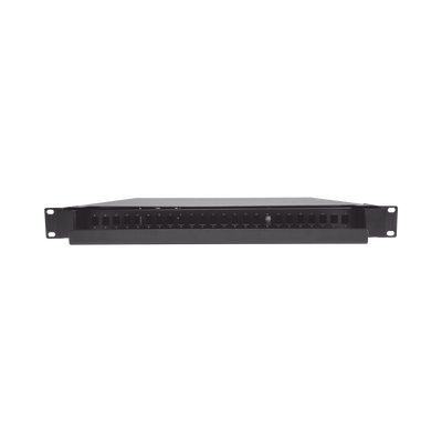 LINKEDPRO BY EPCOM - Distribuidor de Fibra Óptica Deslizable, Vacío, 19 Pulgadas (48.26 cm), Acepta 24 Adaptadores LC Duplex o LC Simplex o 24 SC Simplex, 1U