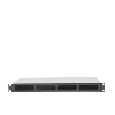 LINKEDPRO BY EPCOM - Distribuidor de Fibra Óptica Vacío 19 Pulgadas, Acepta 4 Placas Acopladoras de Linkedpro, Hasta 24 Fibras, 1UR, Incluye Charola de Empalme