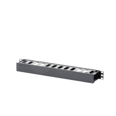 LINKEDPRO BY EPCOM - Organizador de Cables Horizontal de 1U para Rack de 19", Fabricado en Polímero Resistente a Deformaciones y Rayones