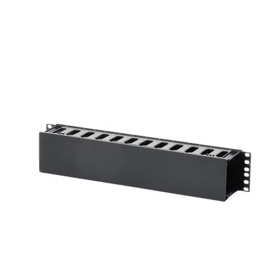 LINKEDPRO BY EPCOM - Organizador de Cables Horizontal de 2U para Rack de 19", Fabricado en Polímero Resistente a Deformaciones y Rayones