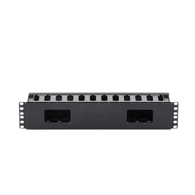 LINKEDPRO BY EPCOM - Organizador de Cables Horizontal de 2U para Rack de 19", Fabricado en Polímero Resistente a Deformaciones y Rayones