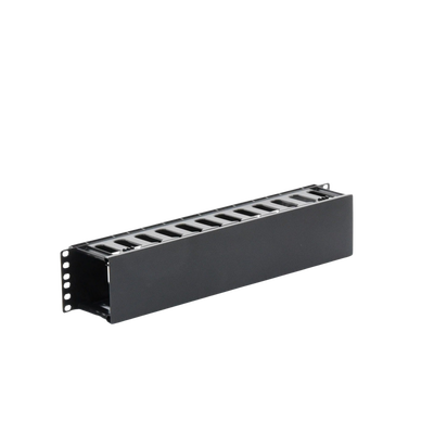 LINKEDPRO BY EPCOM - Organizador de Cables Horizontal de 2U para Rack de 19", Fabricado en Polímero Resistente a Deformaciones y Rayones
