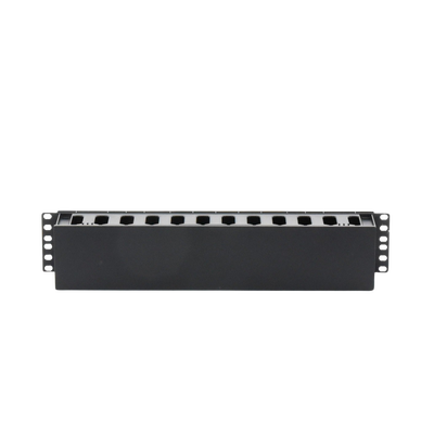 LINKEDPRO BY EPCOM - Organizador de Cables Horizontal de 2U para Rack de 19", Fabricado en Polímero Resistente a Deformaciones y Rayones
