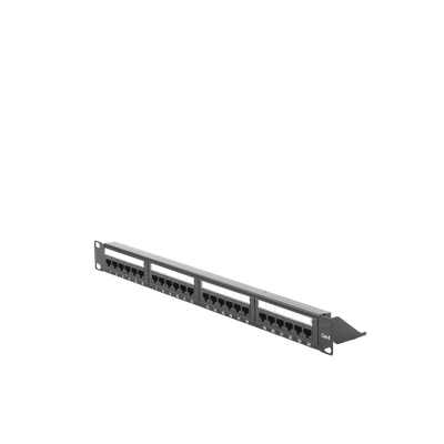 LINKEDPRO BY EPCOM - Panel de Parcheo de Impacto (110) UTP de 24 Puertos Cat6, 19 Pulgadas (48.26 cm), con Barra para Organizar Cable