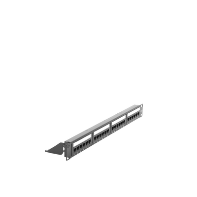 LINKEDPRO BY EPCOM - Panel de Parcheo de Impacto (110) UTP de 24 Puertos Cat6, 19 Pulgadas (48.26 cm), con Barra para Organizar Cable