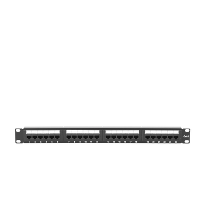 LINKEDPRO BY EPCOM - Panel de Parcheo de Impacto (110) UTP de 24 Puertos Cat6, 19 Pulgadas (48.26 cm), con Barra para Organizar Cable