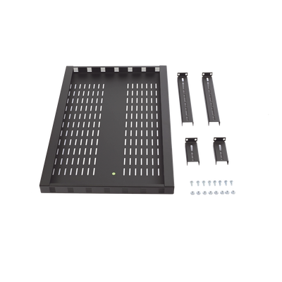 LINKEDPRO BY EPCOM - Charola Ventilada para Soportar Equipos en Rack, Profundidad Ajustable de 495 a 965 mm, 1U, Color Negro