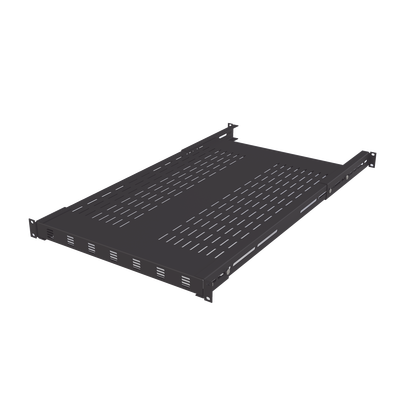 LINKEDPRO BY EPCOM - Charola Ventilada para Soportar Equipos en Rack, Profundidad Ajustable de 495 a 965 mm, 1U, Color Negro