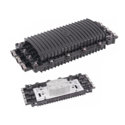 LINKEDPRO BY EPCOM - Caja de Distribución de Fibra Óptica Horizontal, hasta 96 Empalmes, Exterior IP68, 3 Puertos de Entrada y Salida