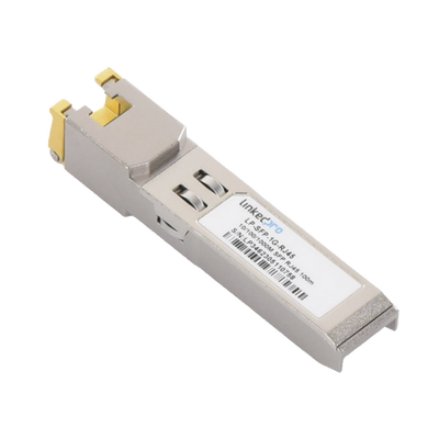 LINKEDPRO BY EPCOM - Transceptor Óptico SFP a RJ45 / Auto negociación 10/100/1000 Mbps / Conector RJ45 / 1000BASE-T / Distancia de hasta 100 m.