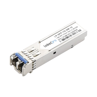 LINKEDPRO BY EPCOM - Transceptor Óptico SFP (Mini-Gbic) / Monomodo 1310 nm / 1.25 Gbps / 1000BASE-LX / Conectores LC/UPC Dúplex / DDM / Hasta 10 km
