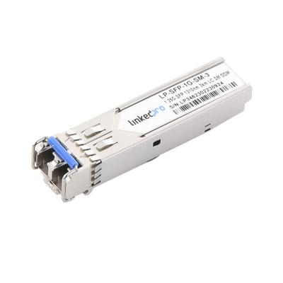 LINKEDPRO BY EPCOM - Transceptor Óptico SFP (Mini-Gbic) / Monomodo 1310 nm / 1.25 Gbps / 1000BASE / Conectores LC/UPC Dúplex / DDM / Hasta 3 km