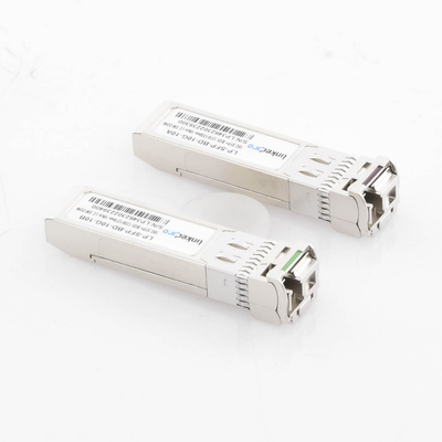 LINKEDPRO BY EPCOM - Transceptores Ópticos Bidireccionales SFP+ (Mini-Gbic) / Monomodo 1270 & 1330 nm / 10 Gbps / 10GBASE-BX / Conector LC/UPC Simplex / DDM / Hasta 10 km / 2 Piezas