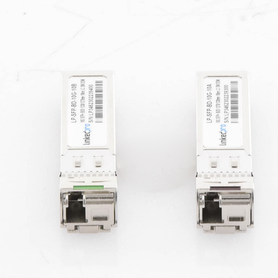 LINKEDPRO BY EPCOM - Transceptores Ópticos Bidireccionales SFP+ (Mini-Gbic) / Monomodo 1270 & 1330 nm / 10 Gbps / 10GBASE-BX / Conector LC/UPC Simplex / DDM / Hasta 10 km / 2 Piezas