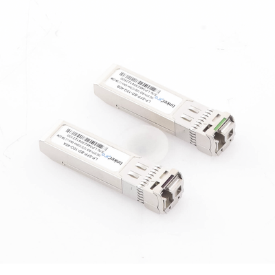 LINKEDPRO BY EPCOM - Transceptores Ópticos Bidireccionales SFP+ (Mini-Gbic) / Monomodo 1270 & 1330 nm / 10 Gbps / 1000BASE-BX / Conector LC/UPC Simplex / DDM / Hasta 40 km / 2 Piezas