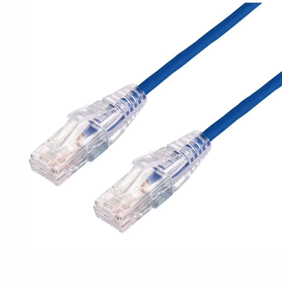 LINKEDPRO BY EPCOM - Cable de Parcheo Slim UTP Cat6A - 0.5 Metros (1.64 Pies) Azul, Diámetro Reducido (28 AWG)