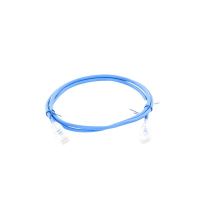 LINKEDPRO BY EPCOM - Cable de Parcheo Slim UTP Cat6A - 1 Metro (3.28 Pies) Azul, Diámetro Reducido (28 AWG)