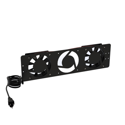 LINKEDPRO BY EPCOM - Kit de 2 Ventiladores 110 Vca (12 x 12 cm) con Clavija para Gabinete de Piso