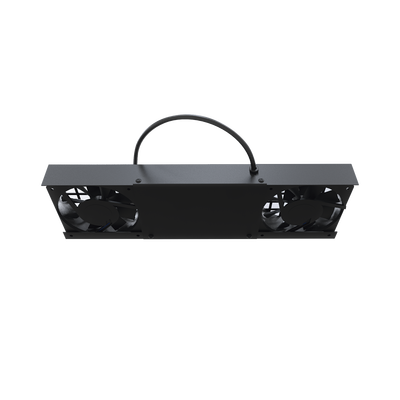LINKEDPRO BY EPCOM - Kit de 2 Ventiladores (12 x 12 cm) con 3 Tomas de Corriente 110 Vca/50 Hz con Clavija