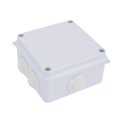 LINKEDPRO - Caja de Conexiones Impermeable IP65, 7 Entradas, Dimensiones 100 x 100 x 70 mm, para Instalaciones Industriales, Comerciales y Residenciales, Incluye Tornillería para su Instalación