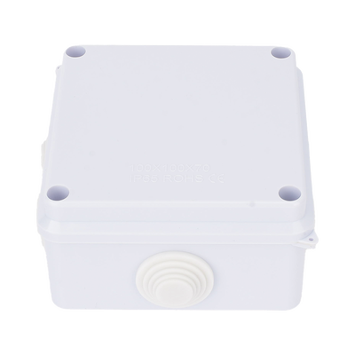 LINKEDPRO - Caja de Conexiones Impermeable IP65, 7 Entradas, Dimensiones 100 x 100 x 70 mm, para Instalaciones Industriales, Comerciales y Residenciales, Incluye Tornillería para su Instalación