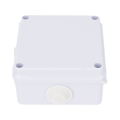 LINKEDPRO - Caja de Conexiones Impermeable IP65, 7 Entradas, Dimensiones 100 x 100 x 70 mm, para Instalaciones Industriales, Comerciales y Residenciales, Incluye Tornillería para su Instalación