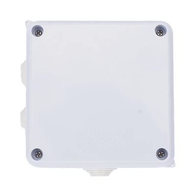 LINKEDPRO - Caja de Conexiones Impermeable IP65, 7 Entradas, Dimensiones 100 x 100 x 70 mm, para Instalaciones Industriales, Comerciales y Residenciales, Incluye Tornillería para su Instalación