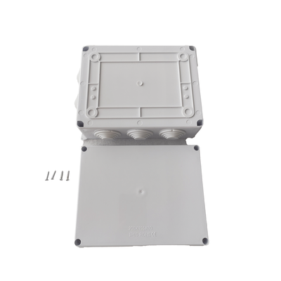 LINKEDPRO - Caja de Conexiones Impermeable IP65, 10 Entradas, Dimensiones 200 x 155 x 80 mm, para Instalaciones Industriales, Comerciales y Residenciales, Incluye Tornillería para su Instalación