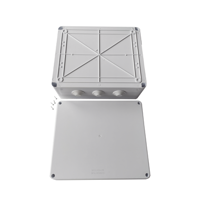 LINKEDPRO - Caja de Conexiones Impermeable IP65, 12 Entradas, Dimensiones 300 x 250 x 120 mm, para Instalaciones Industriales, Comerciales y Residenciales, Incluye Tornillería para su Instalación