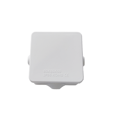 LINKEDPRO -  Caja de Conexiones Impermeable IP55 con 4 Entradas, 80 x 80 x 50 mm, para Instalaciones Industriales, Comerciales y Residenciales, Incluye Tornillería para su Instalación