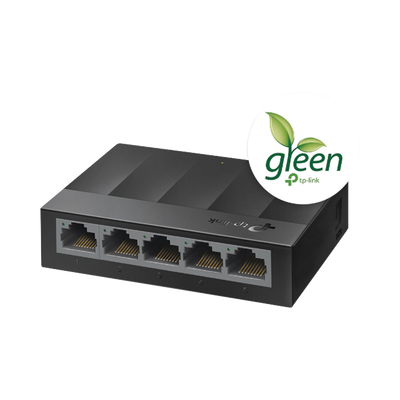 TP-LINK - Switch para escritorio 5 puertos 10/100/1000Mbps