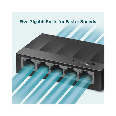 TP-LINK - Switch para escritorio 5 puertos 10/100/1000Mbps