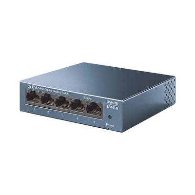 TP-LINK - Switch de escritorio Gigabit de 5 puertos 10/100/1000Mbps, carcasa metálica