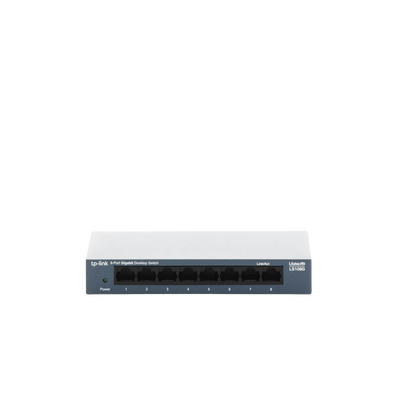 TP-LINK - Switch de escritorio Gigabit de 8 puertos 10/100/1000Mbps, carcasa metálica