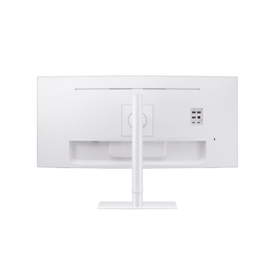 SAMSUNG ELECTRONICS - Monitor Curvo 34" Color Blanco / Aspecto 21:9 / Resolucion 3440 x 1440 / Frecuencia 100Hz / Entradas de Video HDMI / DisplayPort / Compatible VESA 100x100 / bocinas integradas