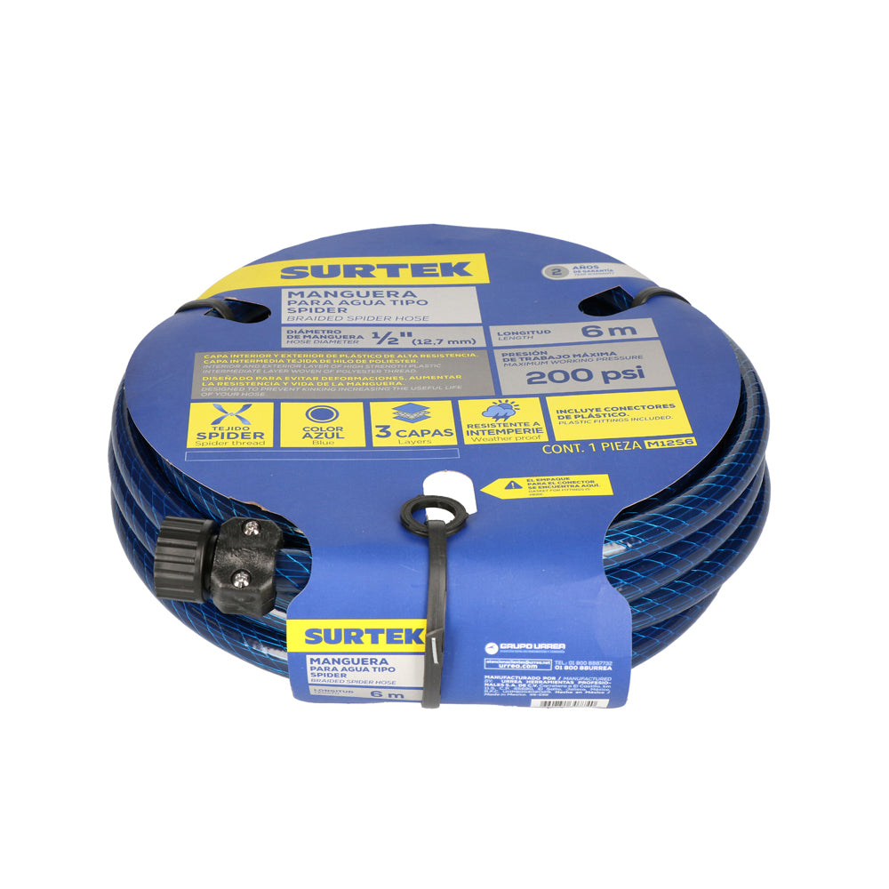 Surtek - Manguera spider cp 1/2 inx6m
