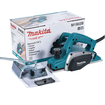MAKITA - Cepillo de 82 mm (3-1/4IN), 16000 RPM 580W, incluye regla guía y piedra para afilar.