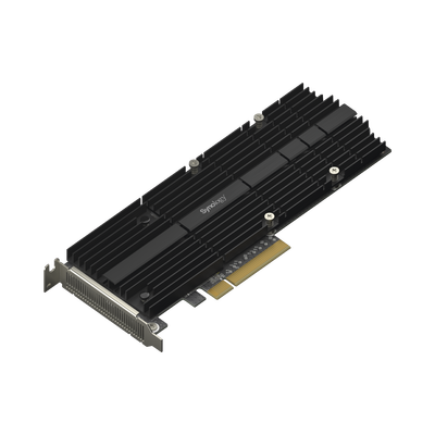 SYNOLOGY - Adaptador SSD M.2 | PCIe 3.0 x8 | NVMe | Compatible con M.2 22110 y 2280 | 2 Ranuras M-Key | Perfil Bajo y Altura Completa | Garantía de 5 Años.