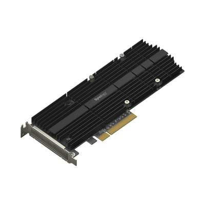 SYNOLOGY - Adaptador SSD M.2 | PCIe 3.0 x8 | NVMe | Compatible con M.2 22110 y 2280 | 2 Ranuras M-Key | Perfil Bajo y Altura Completa | Garantía de 5 Años.