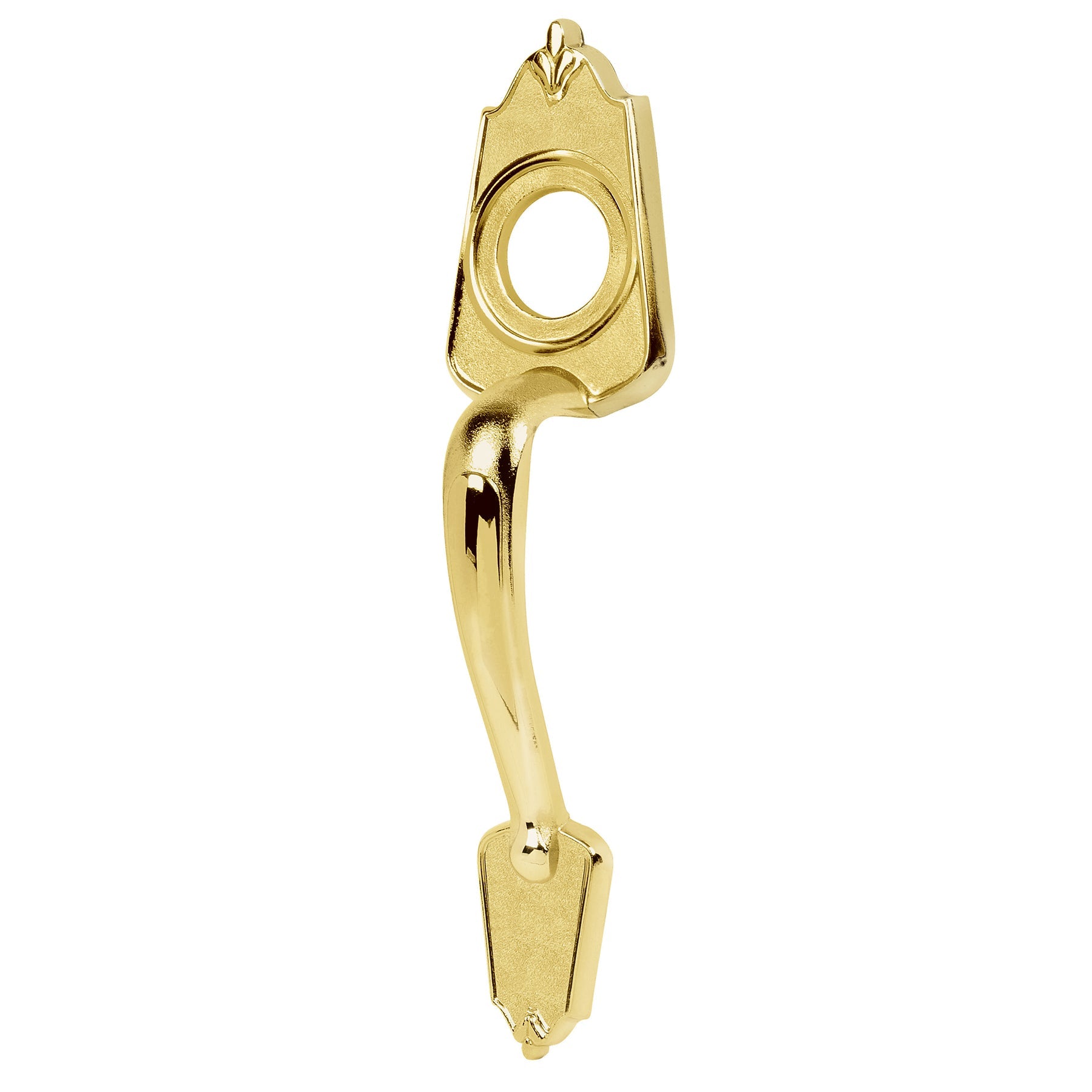 ChapetonÊmetalico para puerta, acabado laton brillante