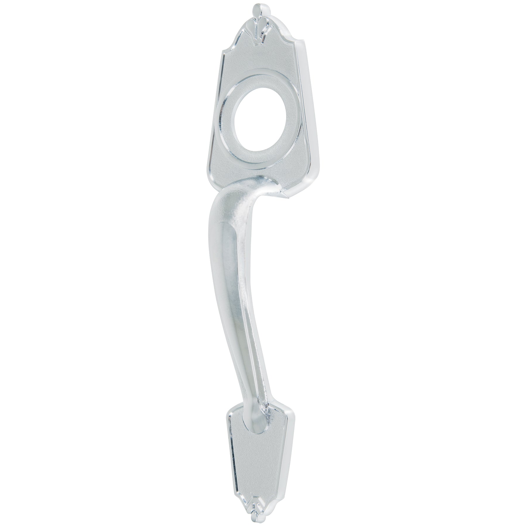 ChapetonÊmetalico para puerta, acabado cromo mate
