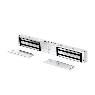ACCESSPRO - Chapa magnética de 1200 Lbs /Para Puertas Dobles/ Interior/ LED / Sensor Bloqueo
