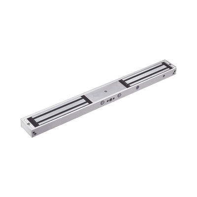 ACCESSPRO - Chapa Magnética Doble para Aplicación en Puertas de Doble Hoja. 1200 lbs(x 2). LED indicador ultrabrillante