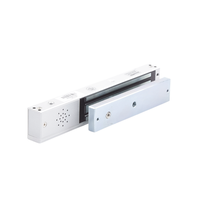 ACCESSPRO - Chapa magnética 600Lb con  Buzzer de alarma de puerta mantenida abierta / LED indicador de estado /  Sensor de estado de placa/ Libre de Magnetismo Residual