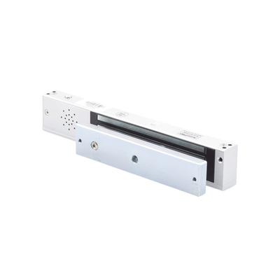 ACCESSPRO - Chapa magnética 600Lb con  Buzzer de alarma de puerta mantenida abierta / LED indicador de estado /  Sensor de estado de placa/ Libre de Magnetismo Residual