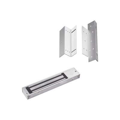 ACCESSPRO - Kit para control de acceso incluye Chapa magnética de 600Lbs / Montajes L y Z