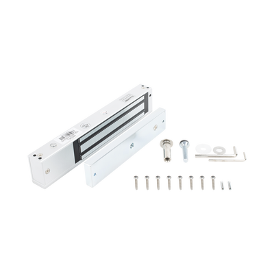 ACCESSPRO - Chapa magnética 600 lbs con LED Ultra-brillante/ Libre de Magnetismo Residual / Sensor de estado de la placa
